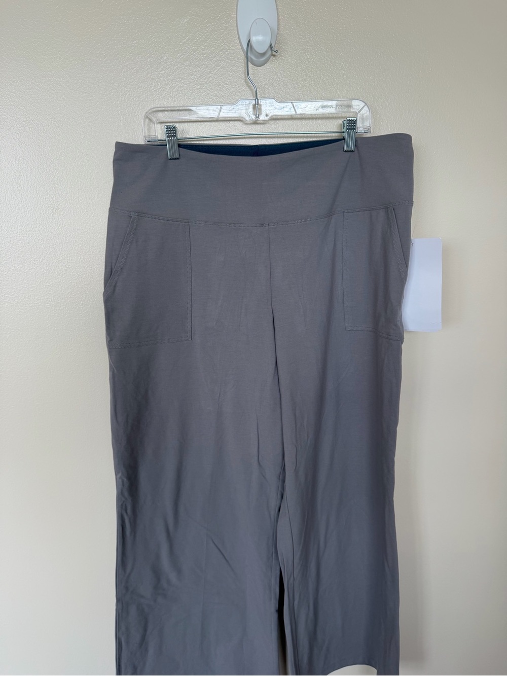 WOMEN WITH CONTROL Tummy Control Wide-Leg Grey Pant